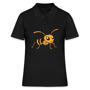 ant - Women's Polo Shirt - black - Front - Ailine (174cm)