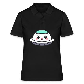 flying saucer - Women's Polo Shirt - black - Front - Ailine (174cm)