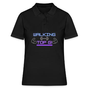 Un Walking Top G! - Polo Femme - noir - Devant - Ailine (174cm)