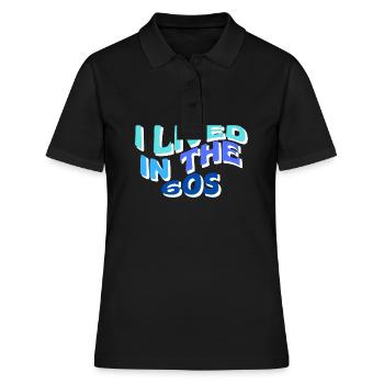 Ich lebte in den 60er Jahren - Frauen Polo Shirt - Schwarz - Vorne - Ailine (174cm)