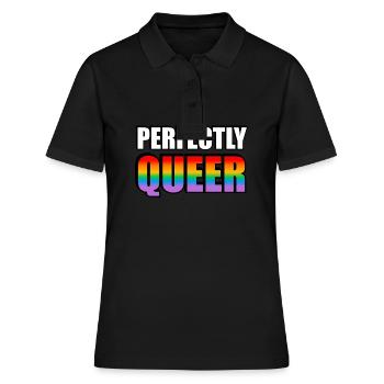 Perfectly Queer - Women's Polo Shirt - black - Front - Ailine (174cm)