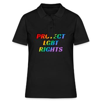 Protect LGBT rights - Women's Polo Shirt - black - Front - Ailine (174cm)