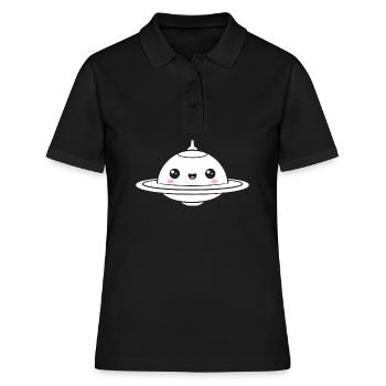 flying saucer - Women's Polo Shirt - black - Front - Ailine (174cm)