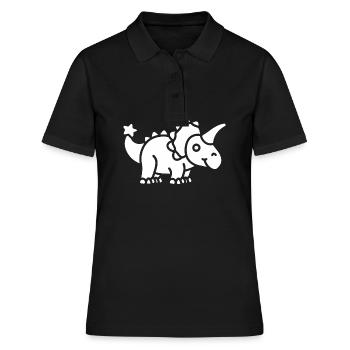 Triceratops - Polo Femme - noir - Devant - Ailine (174cm)