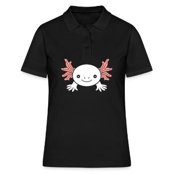 axolotl - Polo Femme - noir - Devant - Ailine (174cm)