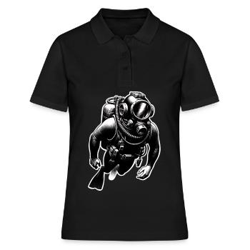 Tauchen Taucher - Frauen Polo Shirt - Schwarz - Vorne - Ailine (174cm)