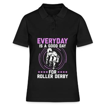 Roller derby - Polo Femme - noir - Devant - Ailine (174cm)