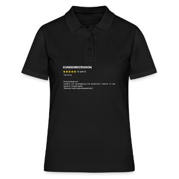 Avis clients Note Femme drôle 5 sur 5 - Polo Femme - noir - Devant - Ailine (174cm)