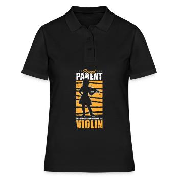 Violin Violin Parent - Women's Polo Shirt - black - Front - Ailine (174cm)