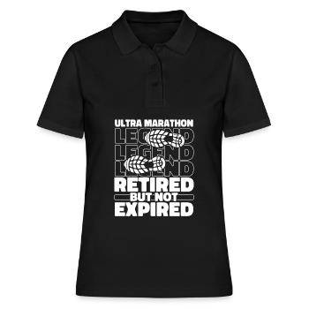 Ultramarathon à la retraite - Polo Femme - noir - Devant - Ailine (174cm)