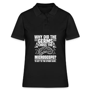Biology biologist germs - Women's Polo Shirt - black - Front - Ailine (174cm)