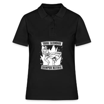 Taekwondo Père Taekwondo - Polo Femme - noir - Devant - Ailine (174cm)