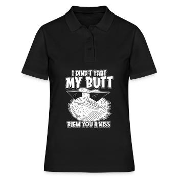 Bartagame Humour du dragon barbu - Polo Femme - noir - Devant - Ailine (174cm)