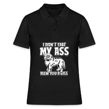 Brussels Griffon Lustig - Frauen Polo Shirt - Schwarz - Vorne - Ailine (174cm)