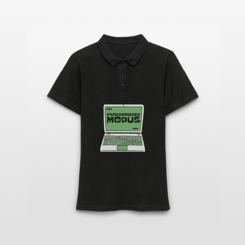 Entwickler Coder Programmierer Laptop Frauen Polo Shirt