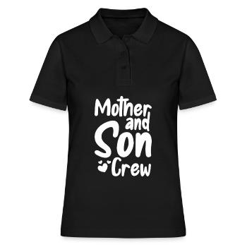 Mom Mutter Sohn - Frauen Polo Shirt - Schwarz - Vorne - Ailine (174cm)