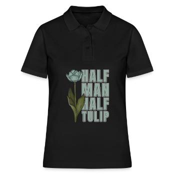 Tulpen Kerl Tulpen - Frauen Polo Shirt - Schwarz - Vorne - Ailine (174cm)