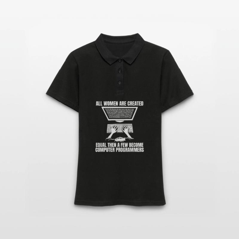 Developer Coder Programmer Funny Women's Polo Shirt