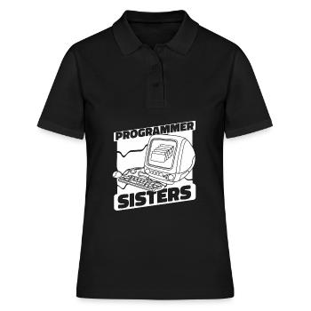 Developer Coder Programmer Computer - Polo Femme - noir - Devant - Ailine (174cm)