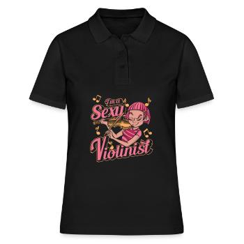 Violon Violon - Polo Femme - noir - Devant - Ailine (174cm)