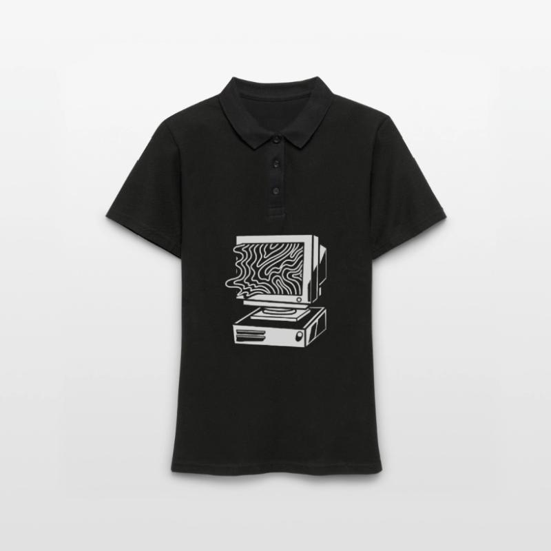 Entwickler Coder Programmierer Computer Frauen Polo Shirt