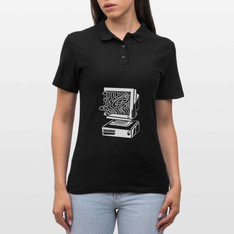 Entwickler Coder Programmierer Computer Frauen Polo Shirt
