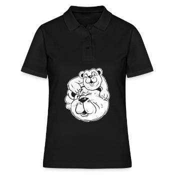 Fête des pères Papa Wear - Polo Femme - noir - Devant - Ailine (174cm)