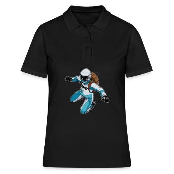 Parachutisme intérieur Indoor Fallschirmspringen - Polo Femme - noir - Devant - Ailine (174cm)