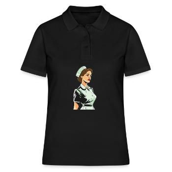 Infirmier - Polo Femme - noir - Devant - Ailine (174cm)