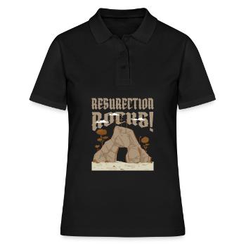 Tombeau du Christ Christianisme - Polo Femme - noir - Devant - Ailine (174cm)
