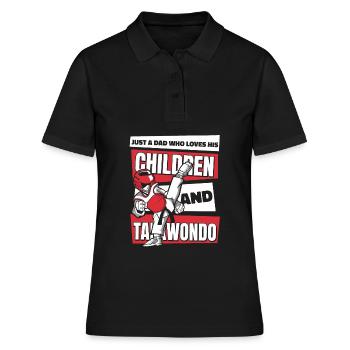 Taekwondo Père Taekwondo - Polo Femme - noir - Devant - Ailine (174cm)