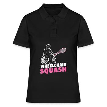 Fauteuil roulant de squash - Polo Femme - noir - Devant - Ailine (174cm)