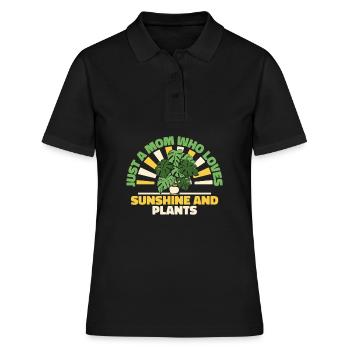 Hobby Jardinier Jardin Mère Horticulture Maman - Polo Femme - noir - Devant - Ailine (174cm)
