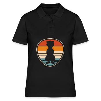 Putois furet - Polo Femme - noir - Devant - Ailine (174cm)