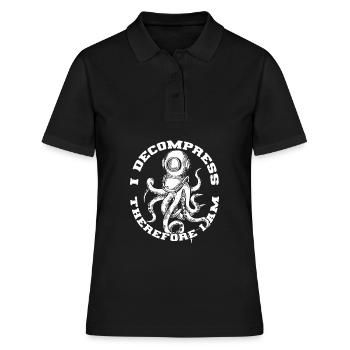 Plongeurs Plongée commerciale amusante - Polo Femme - noir - Devant - Ailine (174cm)