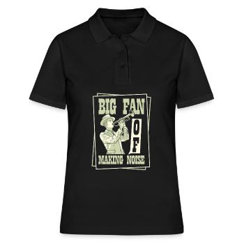 Fan Parade Brass Band Noise - Polo Femme - noir - Devant - Ailine (174cm)