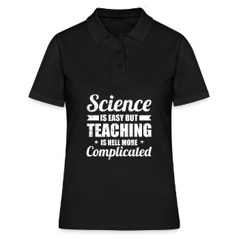 Les scientifiques scientifiques drôles - Polo Femme - noir - Devant - Ailine (174cm)