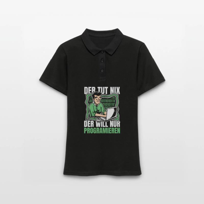 Entwickler Coder Programmierer Computer Frauen Polo Shirt