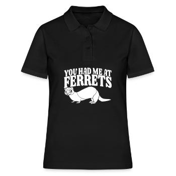 Putois furet - Polo Femme - noir - Devant - Ailine (174cm)