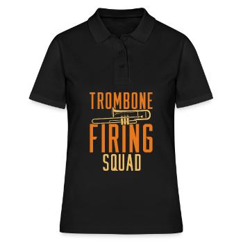 fanfare, trombone, fanfare, trombone - Polo Femme - noir - Devant - Ailine (174cm)