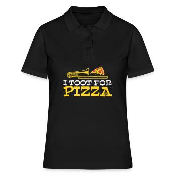 fanfare trombone pizza fanfare trombone - Polo Femme - noir - Devant - Ailine (174cm)