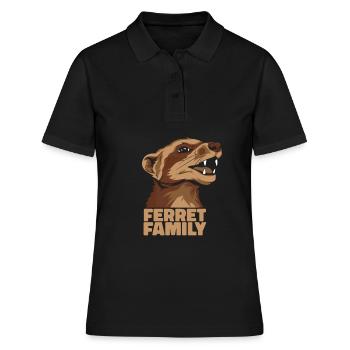Putois furet - Polo Femme - noir - Devant - Ailine (174cm)