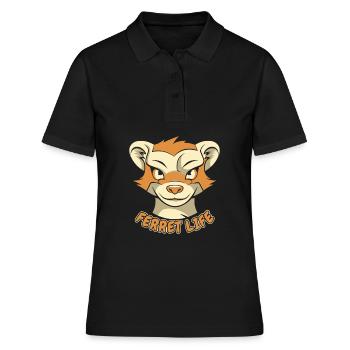Putois furet - Polo Femme - noir - Devant - Ailine (174cm)