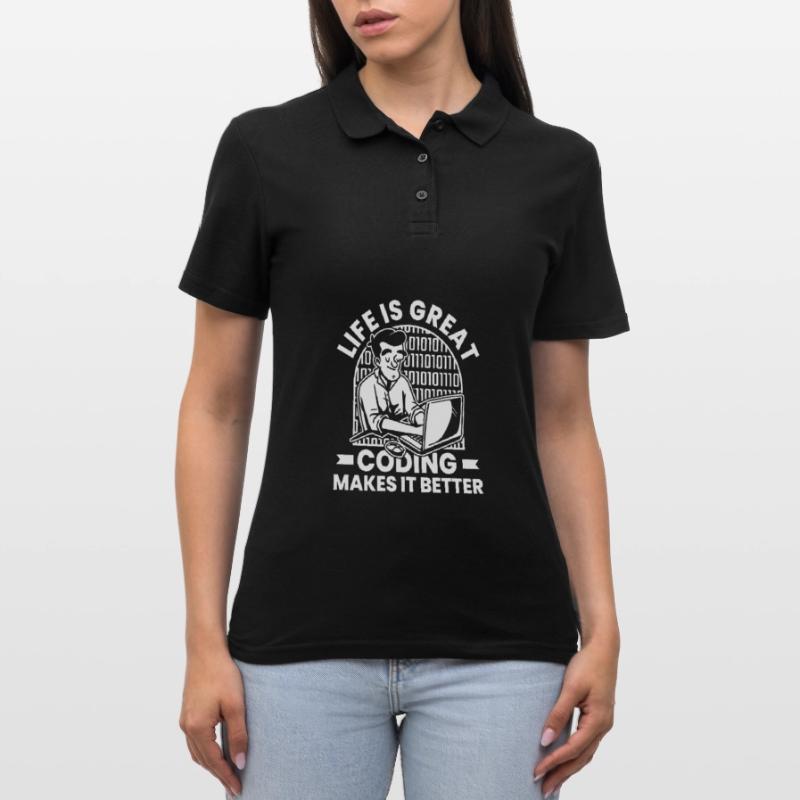 Développeur Coder Programmeur Humour Polo Femme