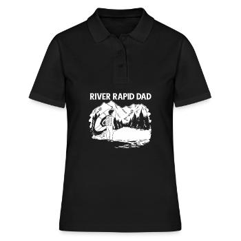 Rafting Wildwasser Rafting - Frauen Polo Shirt - Schwarz - Vorne - Ailine (174cm)