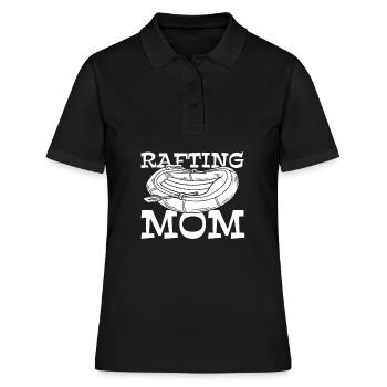 Rafting Wildwasser Rafting - Frauen Polo Shirt - Schwarz - Vorne - Ailine (174cm)