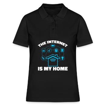 Web Entwickler Webdeveloper Cool - Frauen Polo Shirt - Schwarz - Vorne - Ailine (174cm)