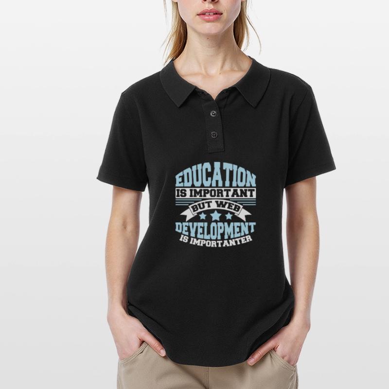 Web Developer Web Developer Funny Women's Polo Shirt