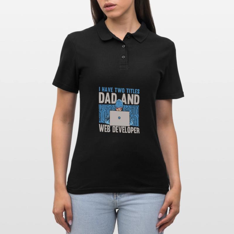 Web Developer Web Developer Father Women's Polo Shirt