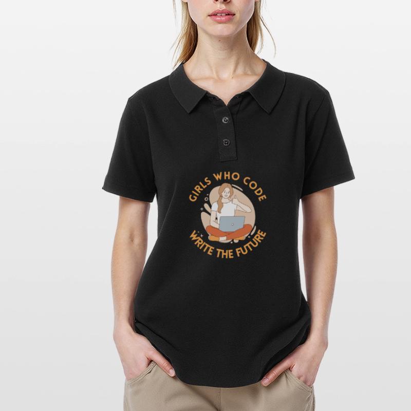 Developer Coder Programmer Girl Women's Polo Shirt